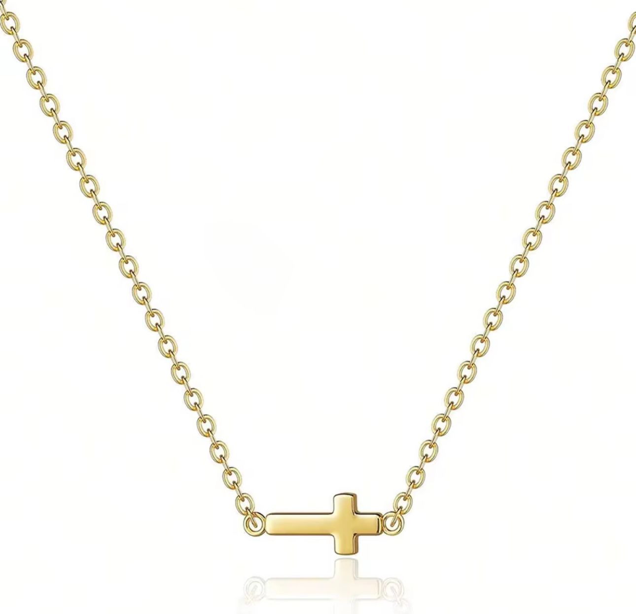 Horizontal Cross Necklace